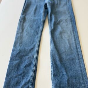 MOTHER Mid Rise Dazzler Ankle Fray Jeans